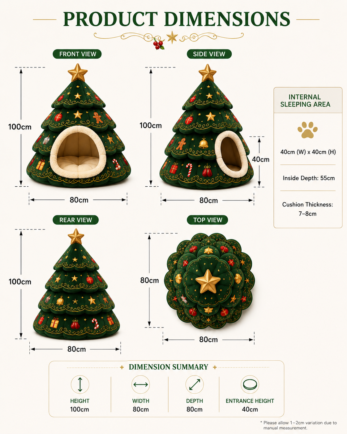 PinePeak Paws Pet Beds