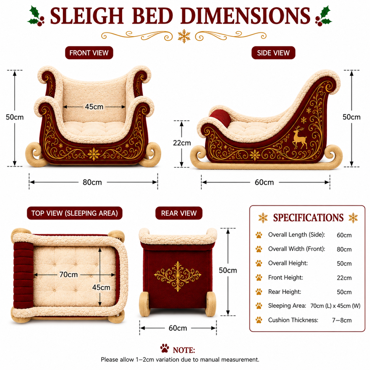 PinePeak Paws Pet Beds