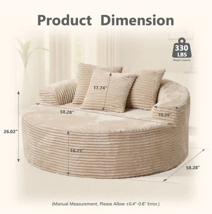 PINEPEAK BONELESS ROUND FOAM CHAIR