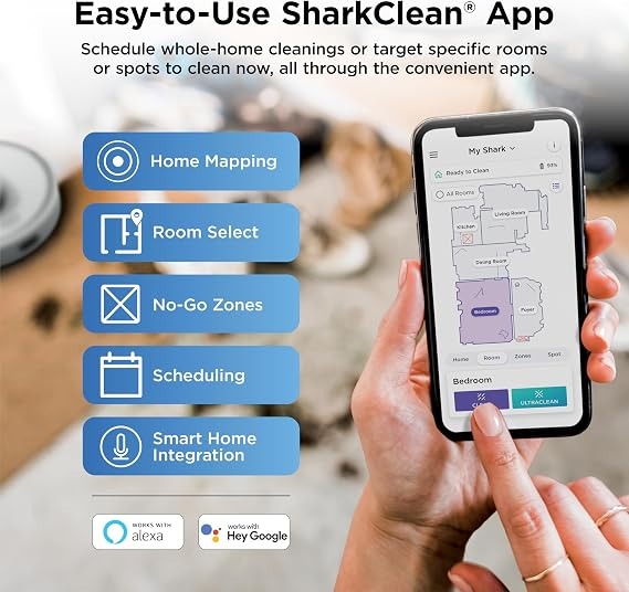 Shark AI Ultra Robot Vacuum, AV2511AE | 360° LiDAR Home Mapping,Self-Empty Base, Works with Alexa, Wi-Fi