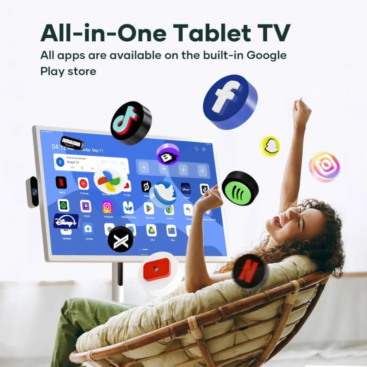 PINEPEAK FlexiView Portable TV
